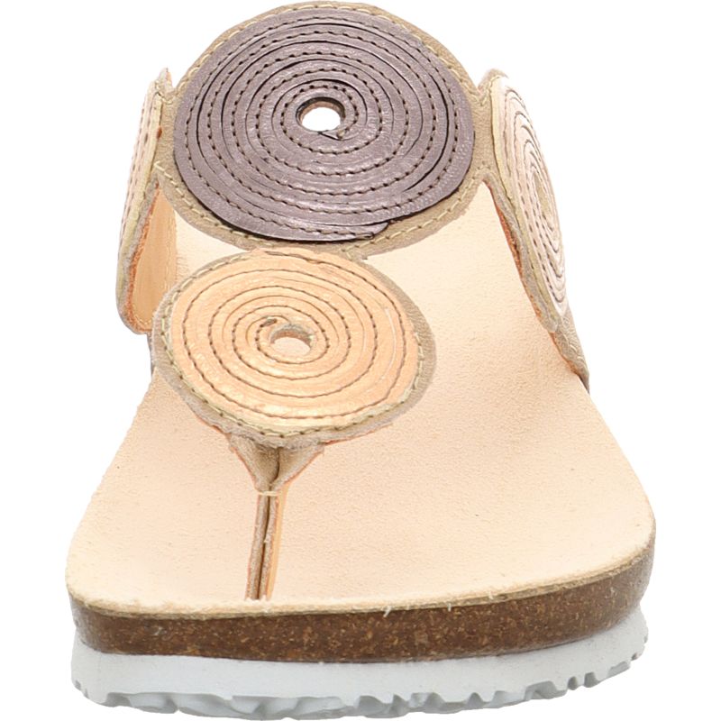 Think! JULIA Damen Pantolette - Material: Leder in Beige