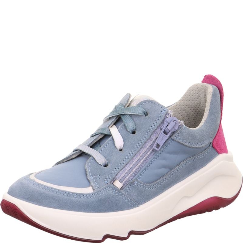 Superfit MELODY Mädchen Sneaker low - Material: Leder/Textil in Blau