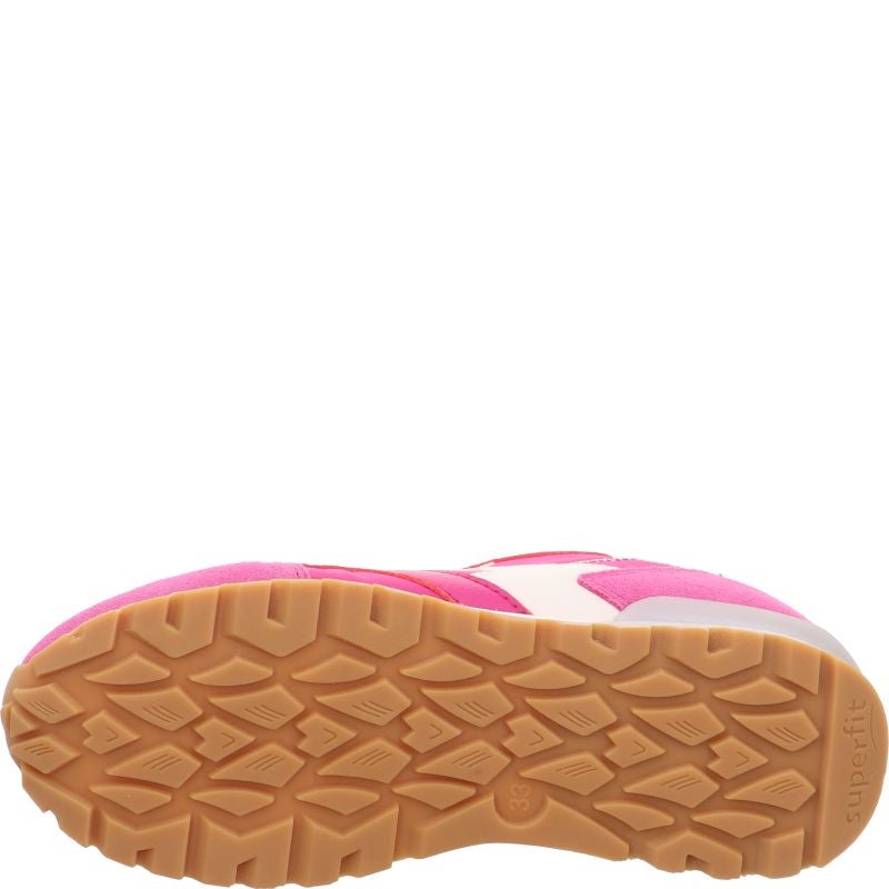 Superfit DASH Sneakers low - Material: LederSonstigesMaterialTexti in Pink