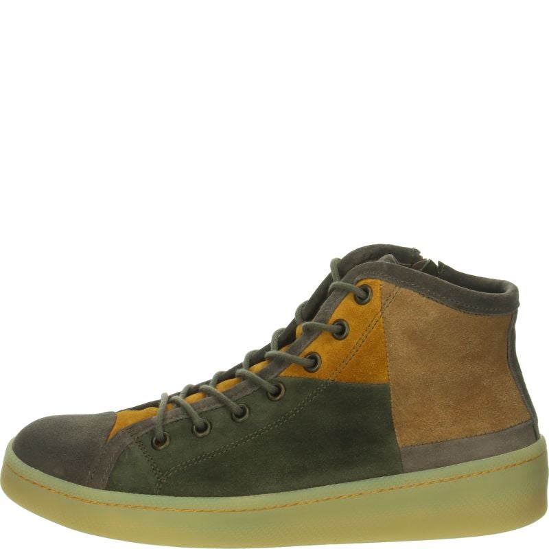 Think KUMI Woman Sneakers high - Material: Leather in Grey