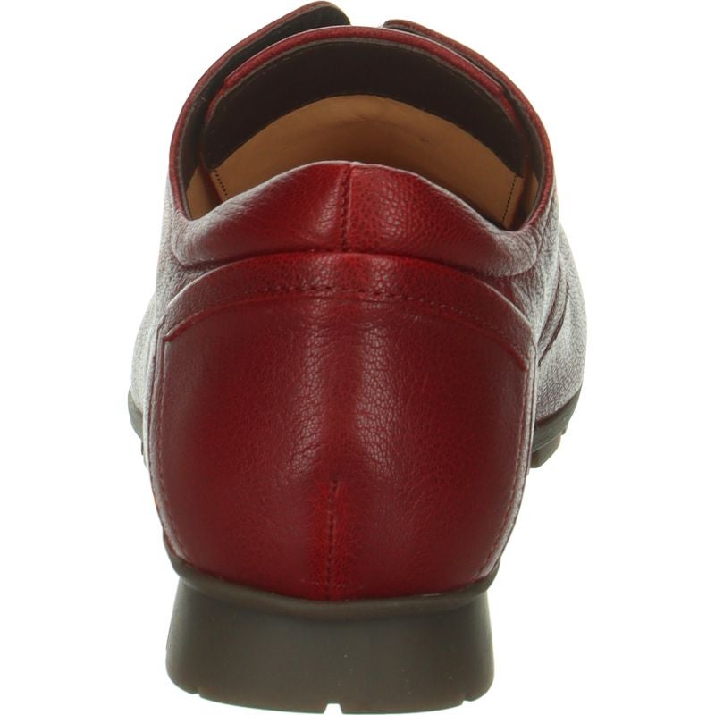 Think MENSCHA Lace up shoe - Material: Leather in Red