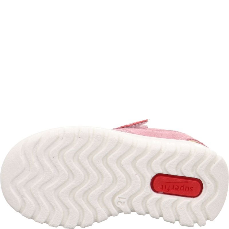 Superfit SPORT7 MINI Mädchen Sneaker low - Material: Leder/Sonstiges Material/Textil in Rosa