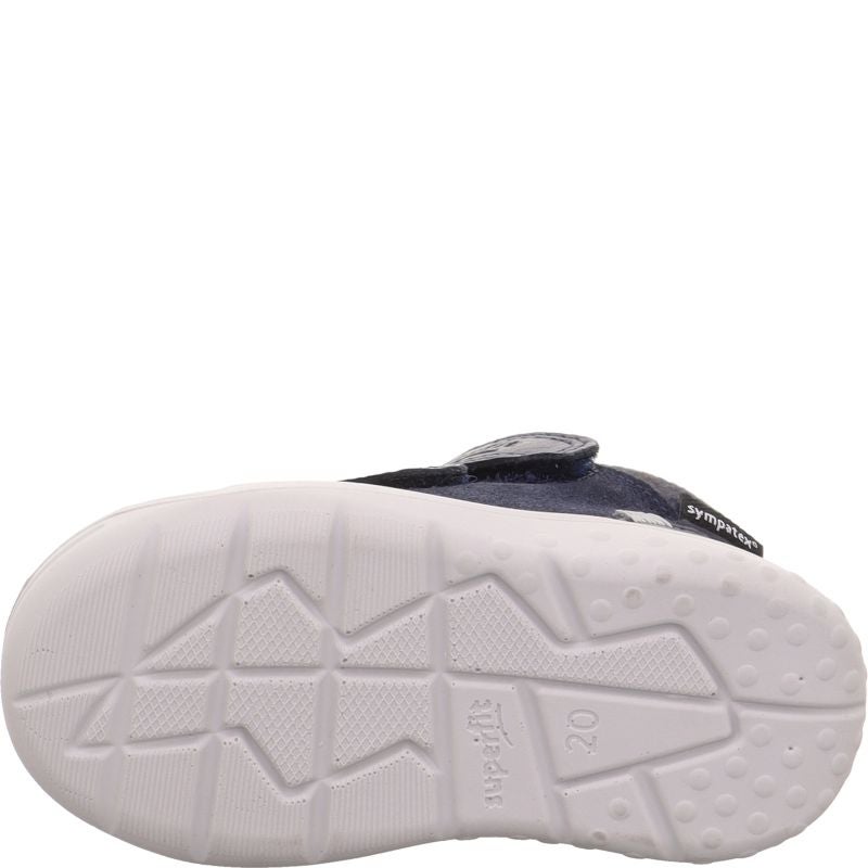 Superfit WHALEY Sneakers high - Material: Leather/Textil in Blue