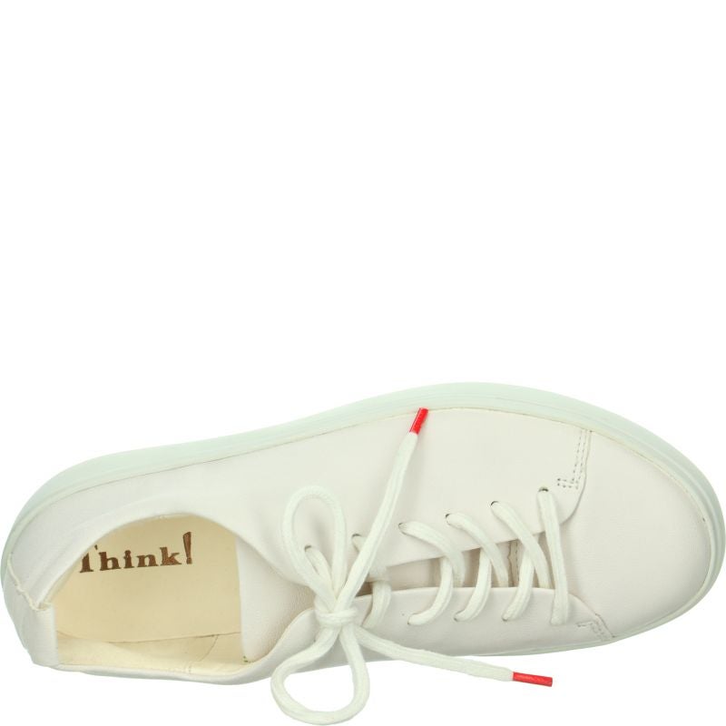 Think GRING Woman Sneakers low - Material: Leather in White