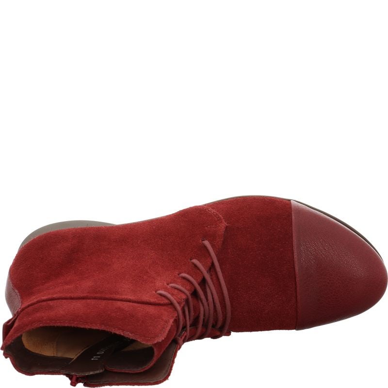 Think GUAD2 Ankle boot - Material: Leather in Red