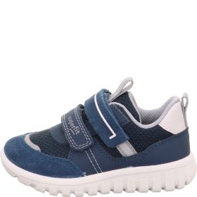 Superfit SPORT7 MINI Sneaker low - Material: Leder/Sonstiges Material/Textil in Blau