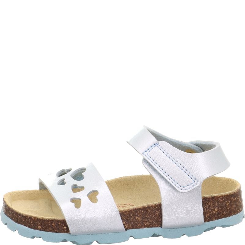 Superfit FUSSBETTPANTOFFEL Girls Sandal - Material: Sonstiges Material in Blue