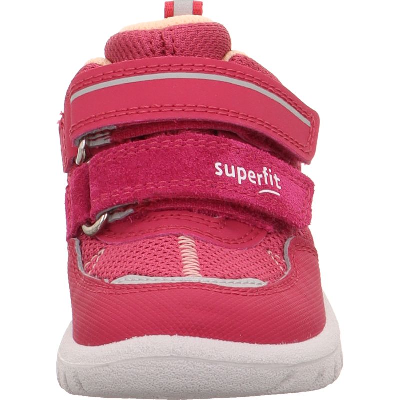 Superfit SPORT7 MINI Mädchen Sneaker low - Material: Leder/Sonstiges Material/Textil in Rot