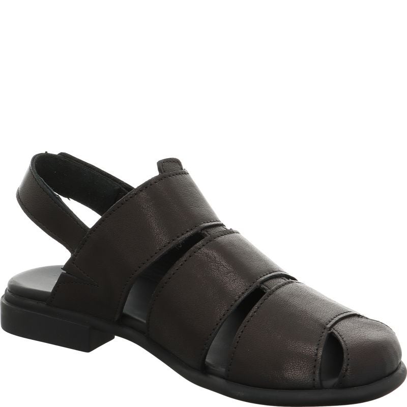 Think! KAMAA Damen Sandale - Material: Leder in Schwarz