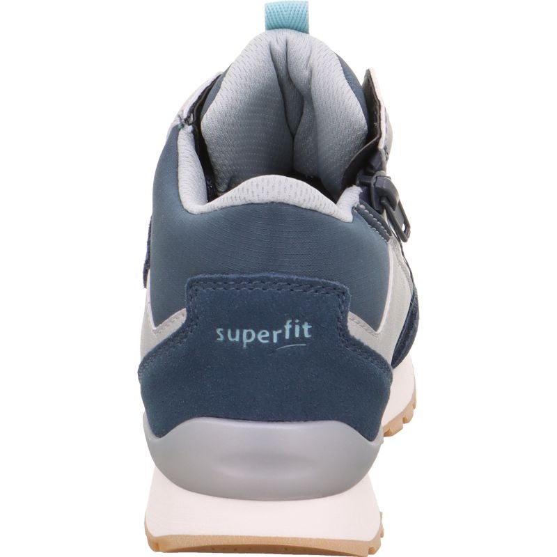 Superfit DASH Girls Sneakers high - Material: Leder/Sonstiges Material/Texti in Blue