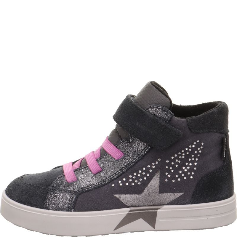 Superfit STELLA Girls Sneakers high - Material: Leder/Sonstiges Material/Texti in Grey