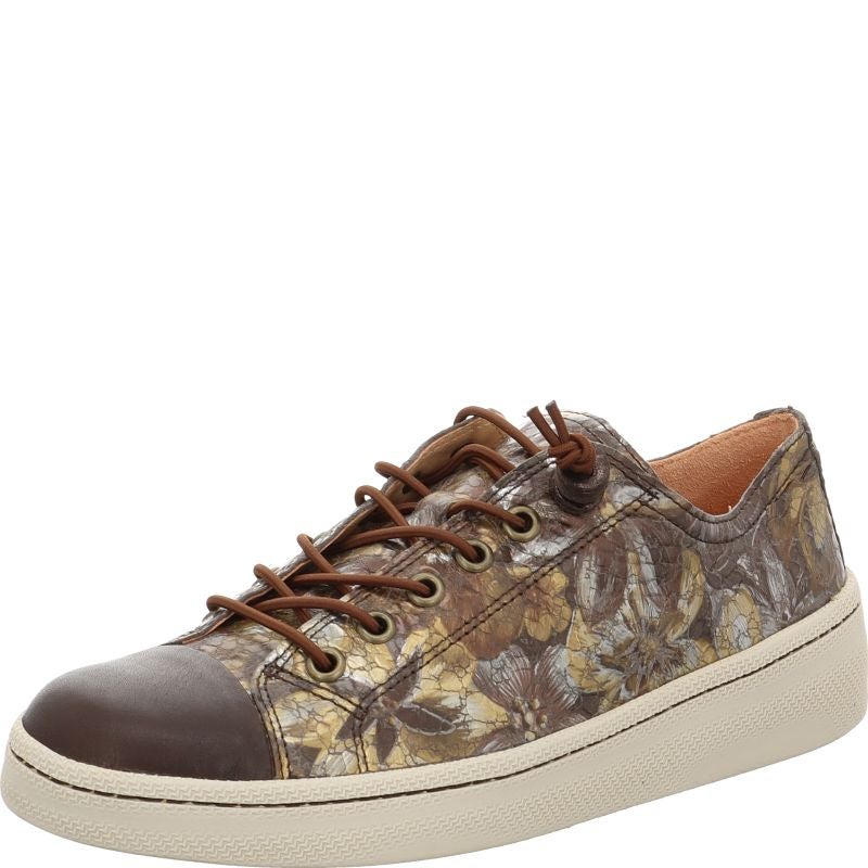 Think KUMI Woman Sneakers low - Material: Leather in Brown