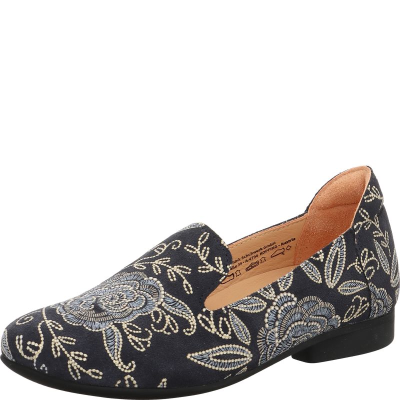 Think! GUAD2 Damen Slipper - Material: Leder in Blau