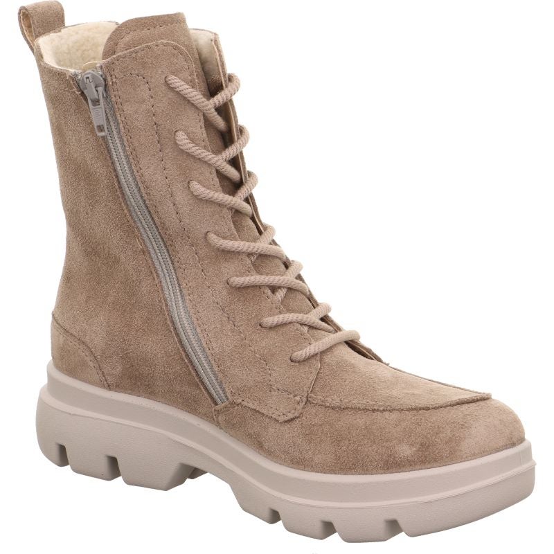legero ANGELINA Damen Schnürboots - Material: Leder in Beige