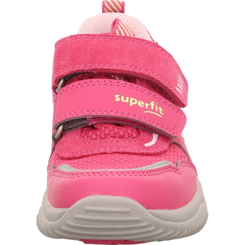 Superfit STORM Girls Sneakers low - Material: Leder/Sonstiges Material/Texti in Pink