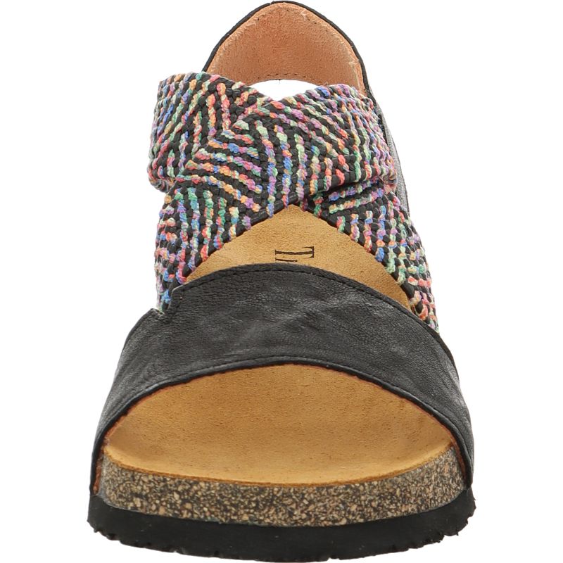 Think KOAK DAMEN Strap sandal - Material: Leather in Black