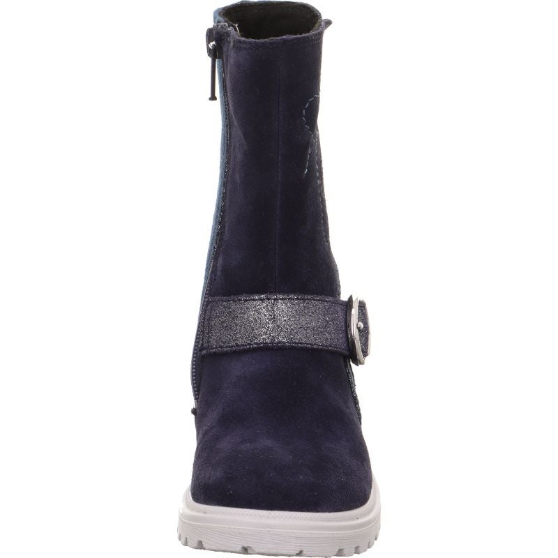 Superfit SPIRIT Girls Boot - Material: Leather/Textil in Blue