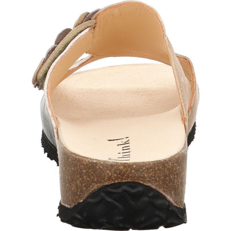 Think MIZZI DAMEN Mules - Material: Leather in Multicolored
