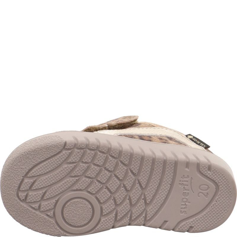 Superfit SUPIES 4S Mädchen Sneaker high - Material: Leder/Textil in Braun