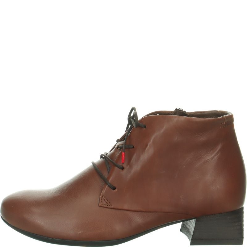 Think! DELICIA Damen Stiefelette - Material: Leder in Braun