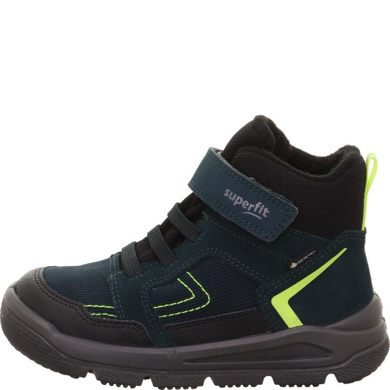 Superfit MARS Unisex | Boys Boot - Material: Leder/Sonstiges Material/Texti in Green