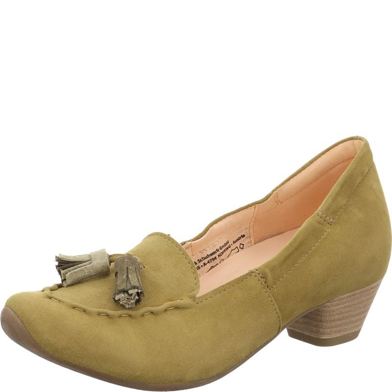Think AIDA DAMEN Woman Pumps - Material: Leather in Olive
