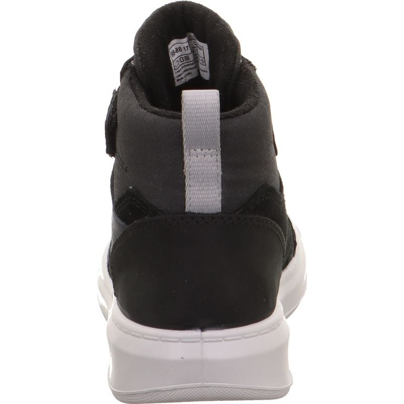 Superfit COSMO Jungen Sneaker high - Material: Leder/Textil in Schwarz