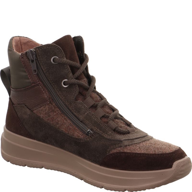 legero SPRINTER Damen Sneaker high - Material: Leder/Textil in Braun