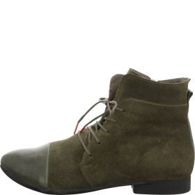 Think! GUAD2 Damen Stiefelette - Material: Leder in Oliv