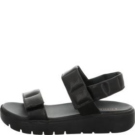 Think SING LIGHT Plateau sandal - Material: Leather in Black