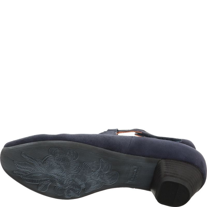Think! AIDA Damen Pumps - Material: Leder in Blau