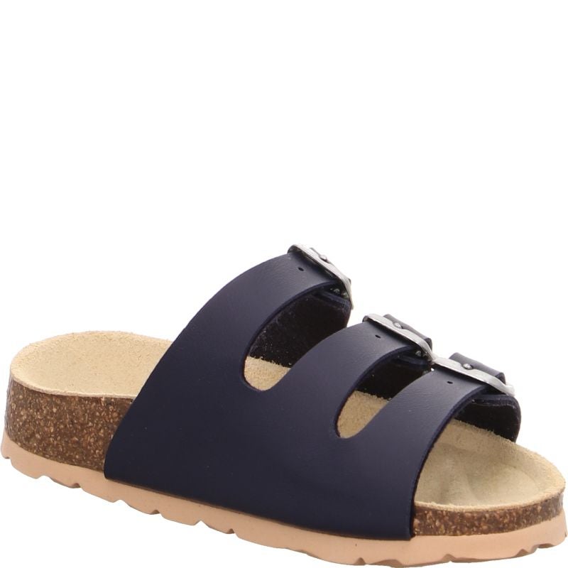 Superfit FUSSBETTPANTOFFEL Unisex, Boys Slipper - Material: Sonstiges Material in Blue