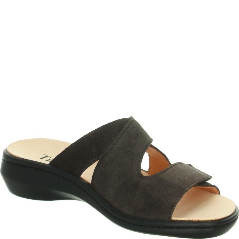 Think! CAMILLA Damen Pantolette - Material: Leder in Braun