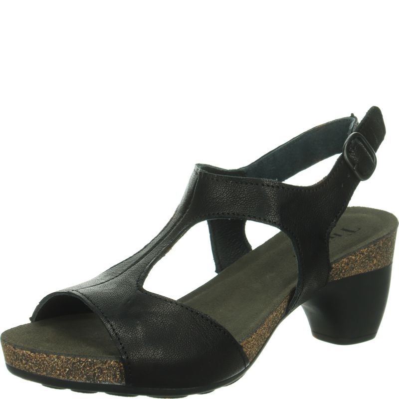 Think! TRAUDI Damen Sandalette - Material: Leder in Schwarz