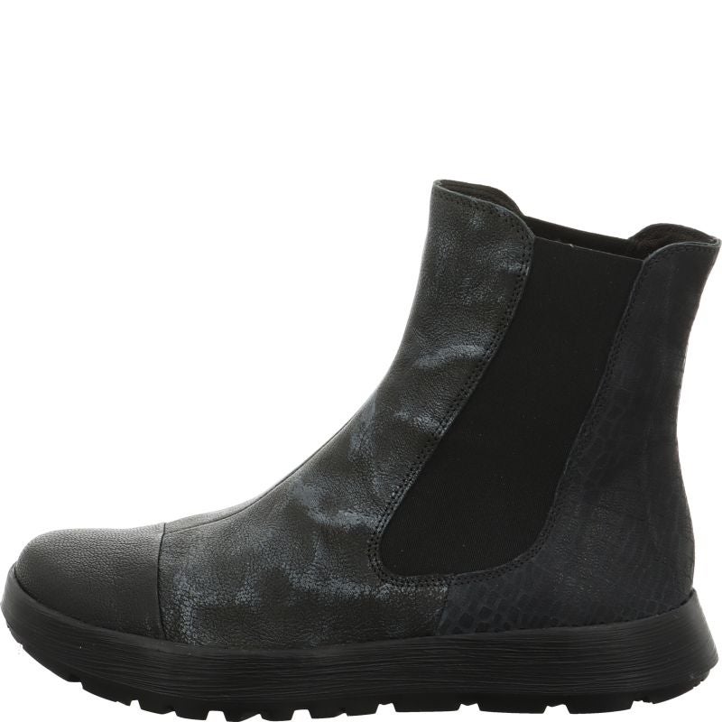 Think COMODA Woman Cheslea boot - Material: Leather in Black