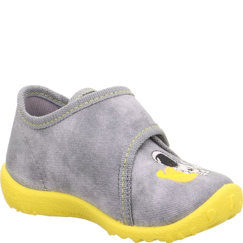Superfit SPOTTY Jungen Hausschuh - Material: Textil in Grau