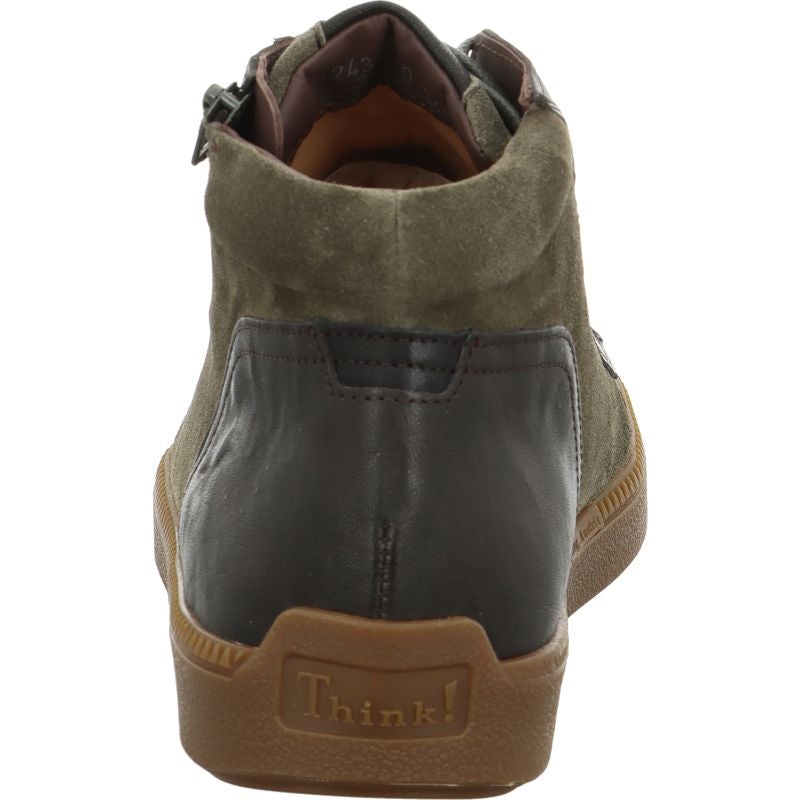 Think! TURNA MEN Men Sneakers high - Material: Leather in Olive