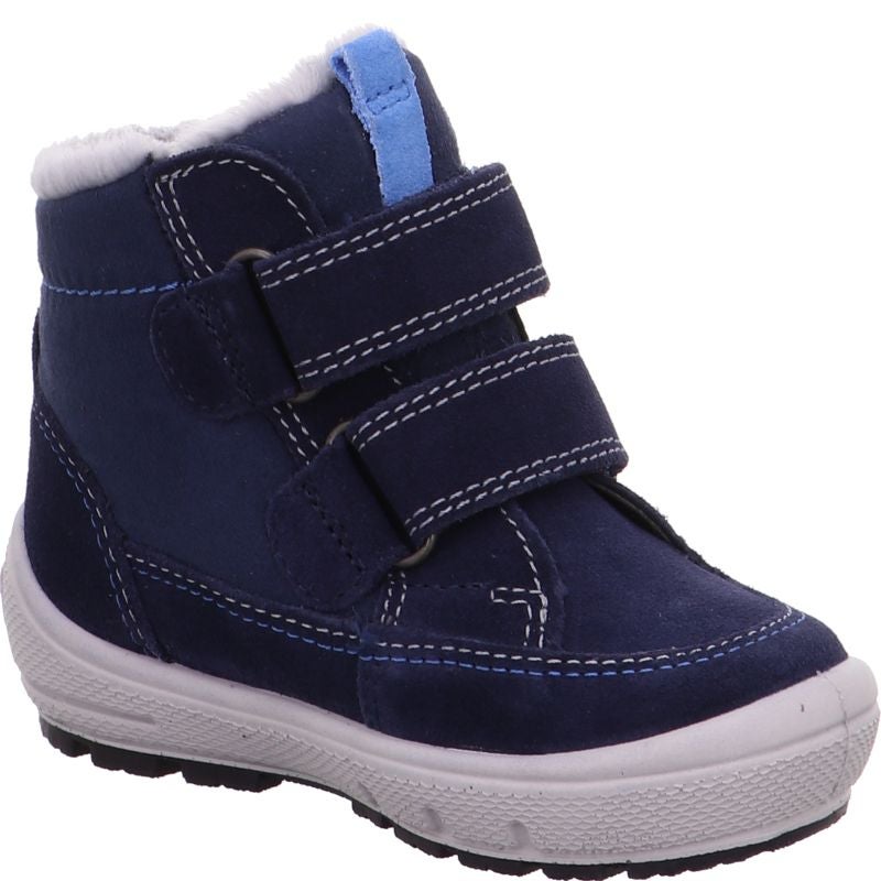 Superfit GROOVY Unisex, Boys Boot - Material: Leather/Textil in Blue