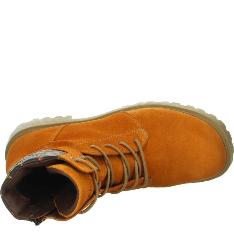 Think TRENTO Woman Ankle boot - Material: Leather in Yellow