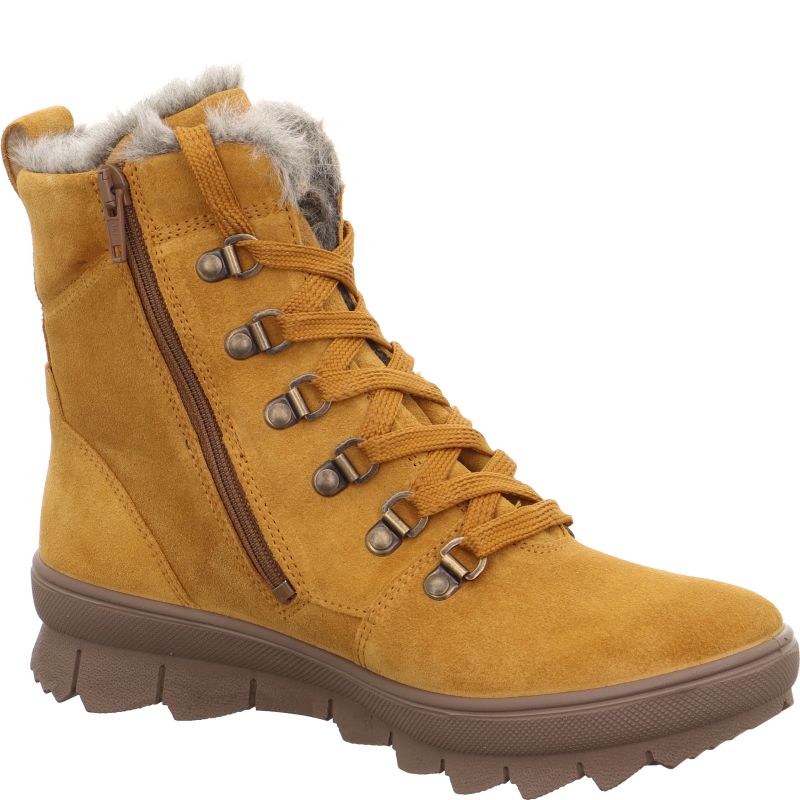 Legero NOVARA Damen Schnürboots - Material: Leder in Gelb