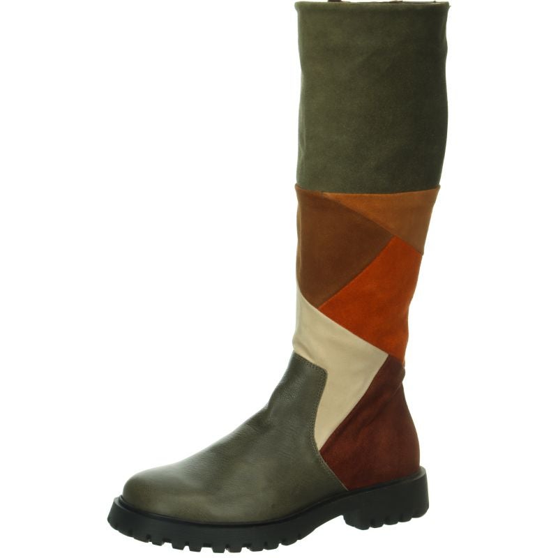 Think TRENTO Woman Boot - Material: Leather in Olive
