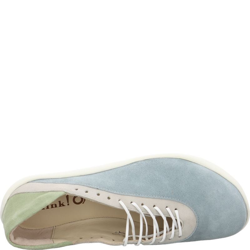 Think! BLO Damen Ballerina - Material: Leder in Blau