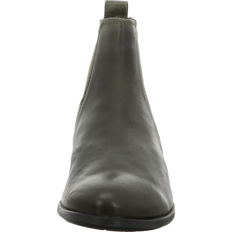 Think! AGRAT Damen Chelsea Boots - Material: Leder in Oliv