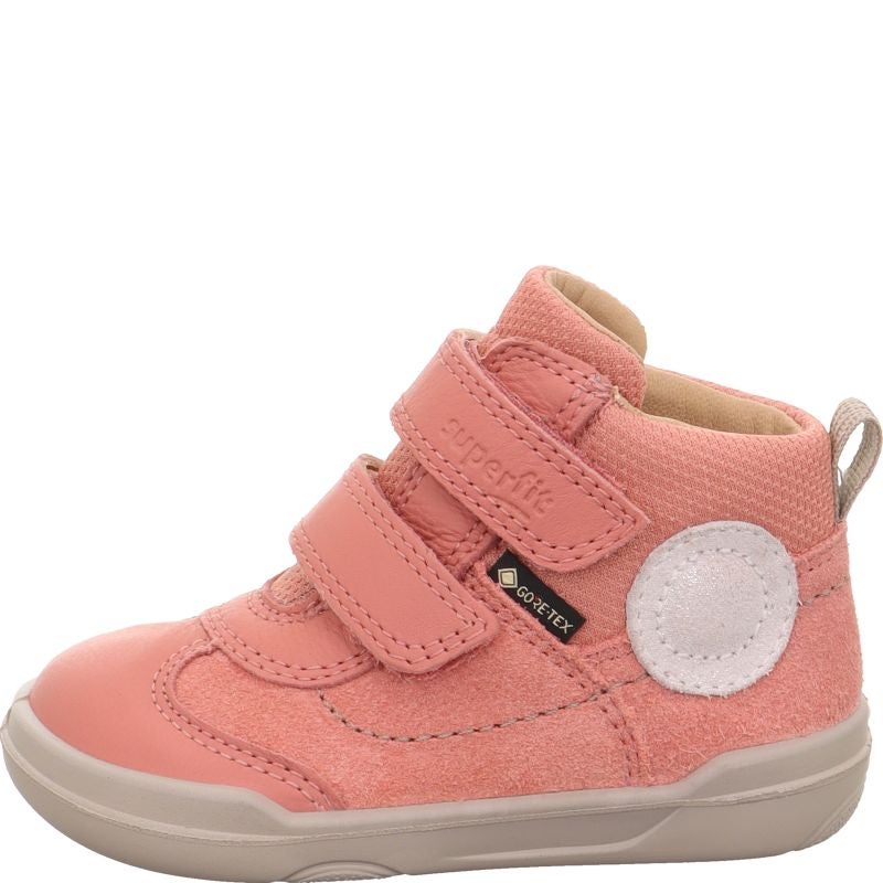Superfit SUPERFREE Unisex | Girls Sneakers high - Material: Leather/Textil in Rose