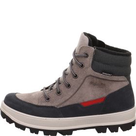 Superfit TEDD Jungen Boots - Material: Leder/Textil in Grau