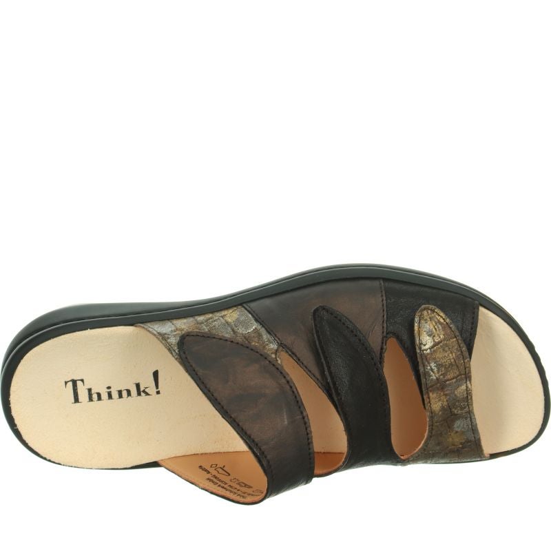 Think CAMILLA DAMEN Woman Mules - Material: Leather in Multicolored