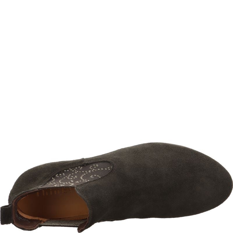 Think! GUAD2 Damen Chelsea Boots - Material: Leder in Braun