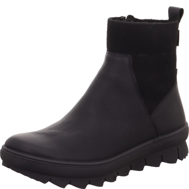 Legero NOVARA Damen Stiefelette - Material: Leder in Schwarz