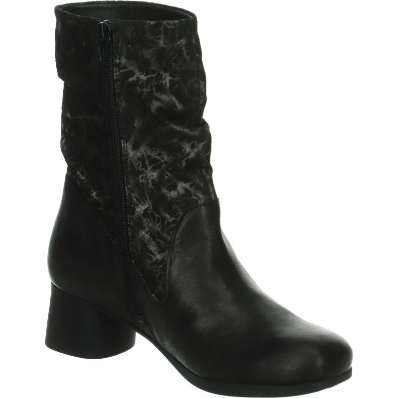 Think NANI Woman Ankle boot - Material: Leather in Black