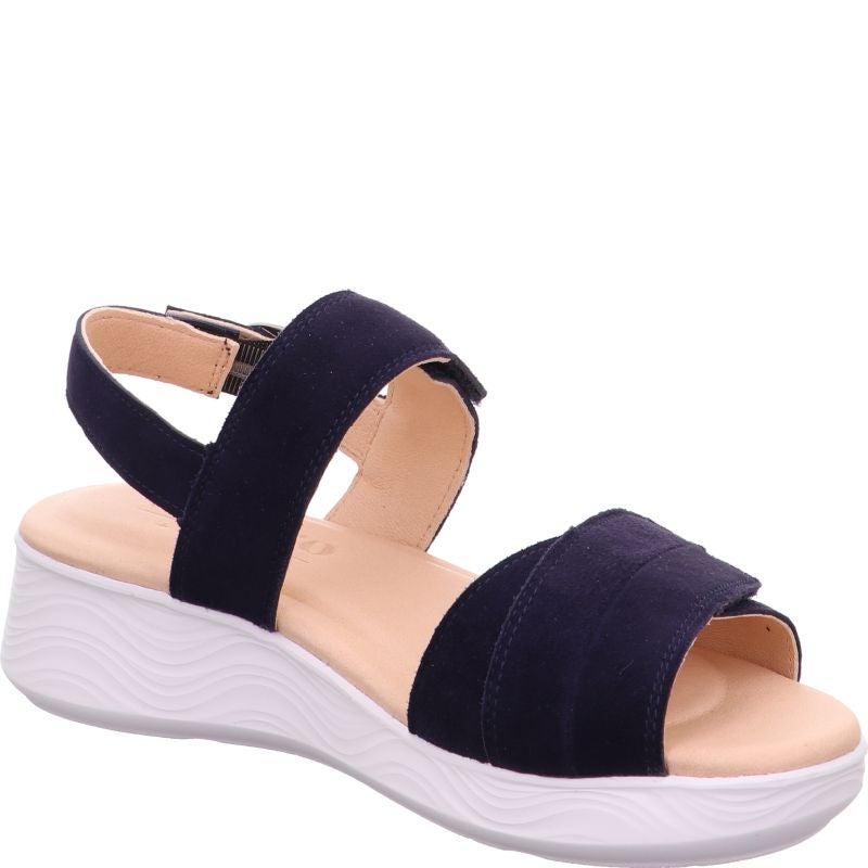 Legero SWING Damen Sandale - Material: Leder in Blau